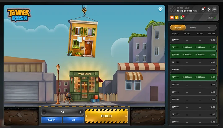 Tower Rush vantagens